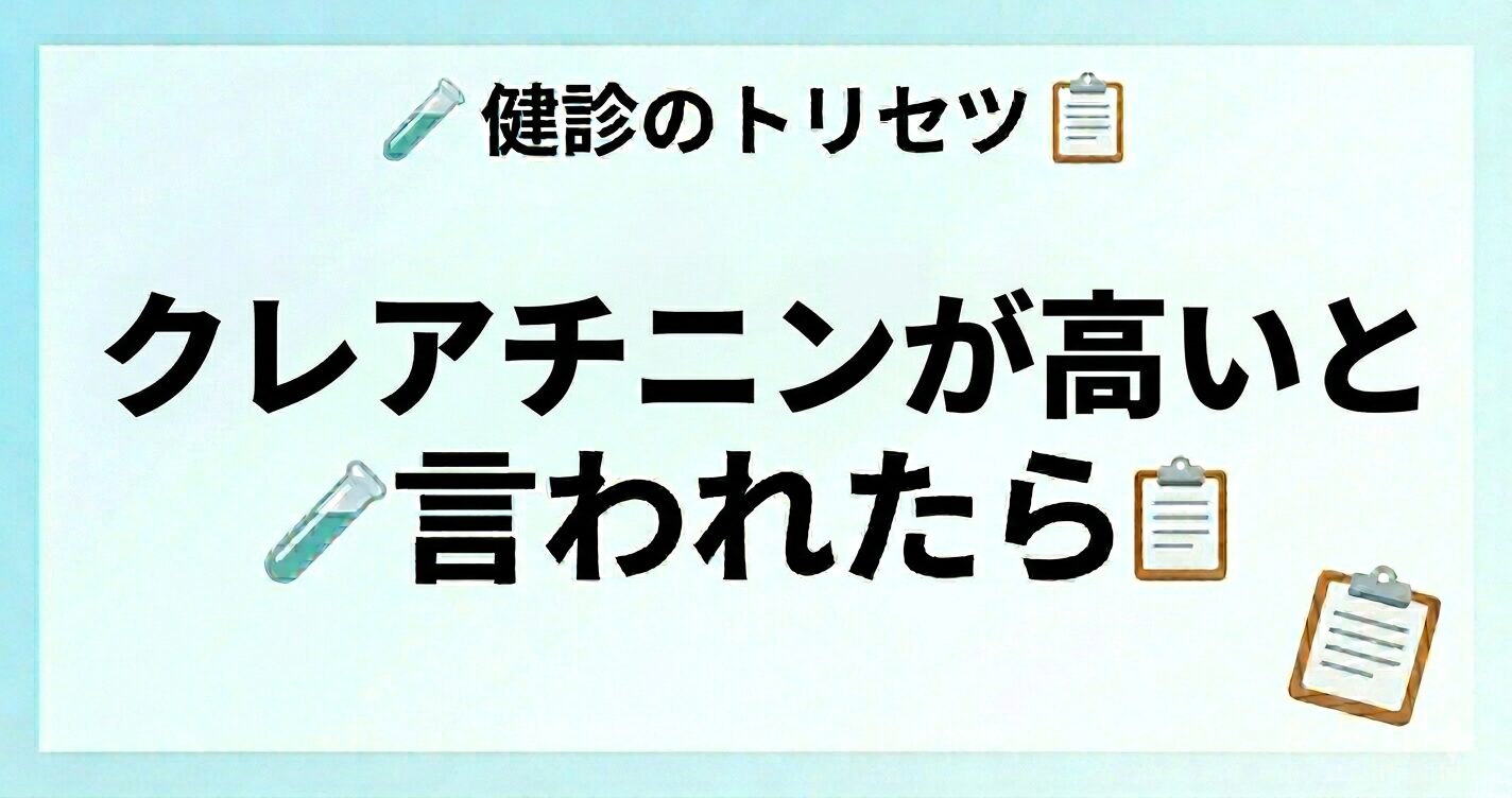 クレアチニンが高い原因と再検査の目安