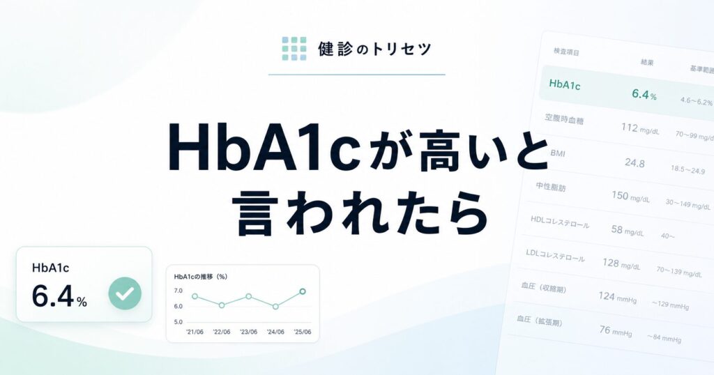 HbA1cが高い原因と下げる方法