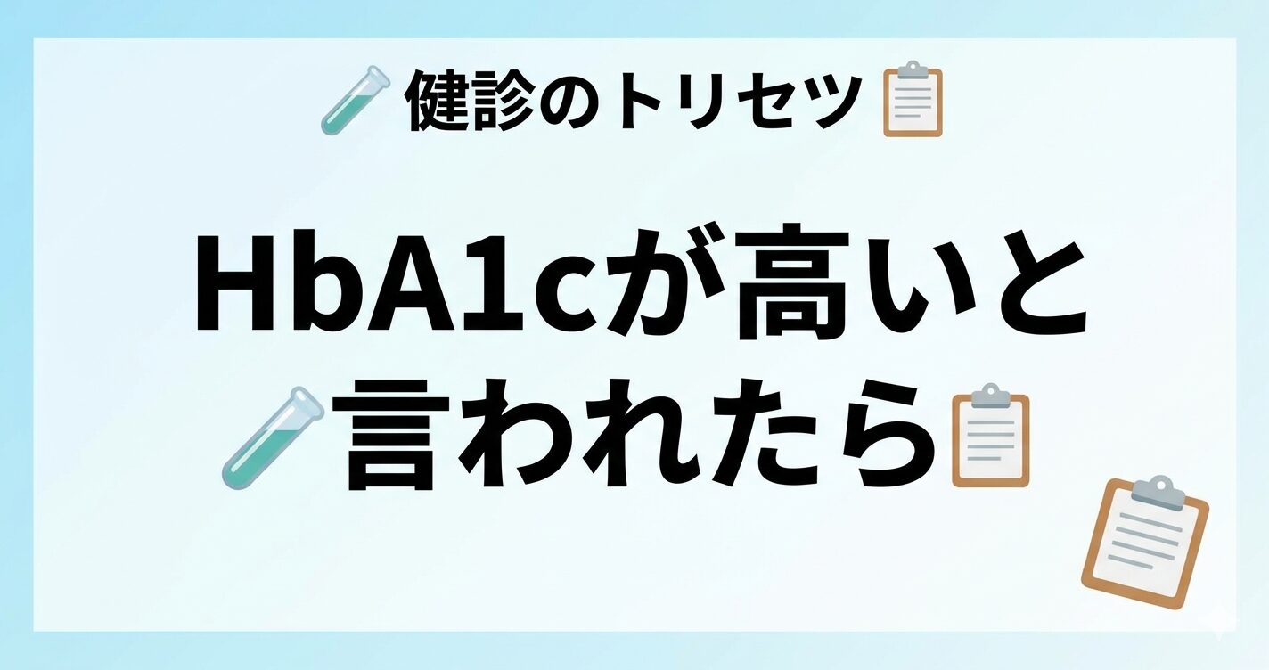 HbA1cが高い原因と下げる方法