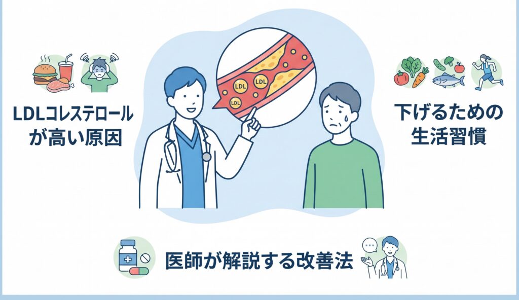 LDLコレステロールが高いと言われたときの対処法