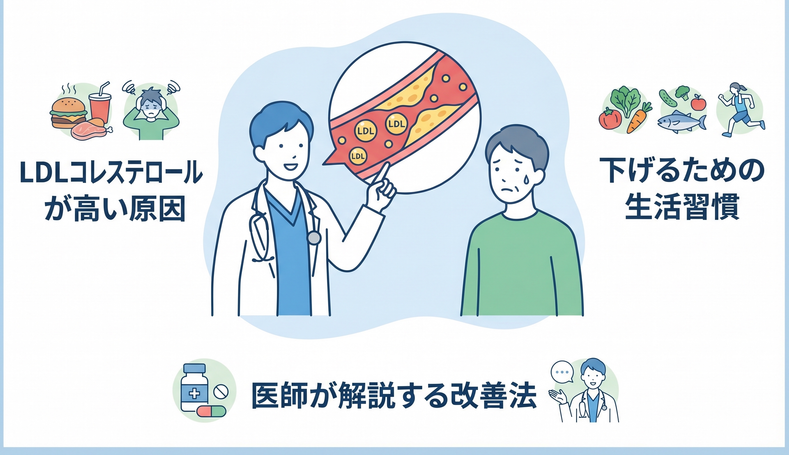 LDLコレステロールが高いと言われたときの対処法