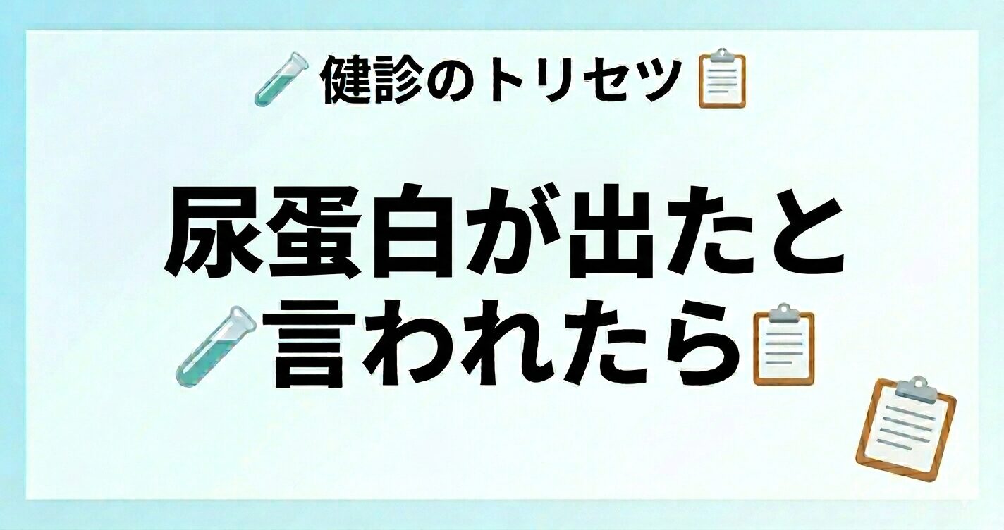 尿蛋白が出たときの原因と再検査の目安